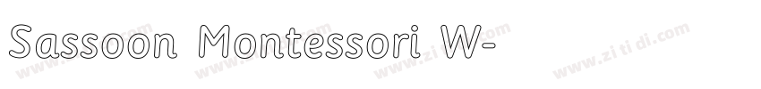 Sassoon Montessori W字体转换